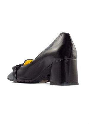 Black leather loafer MARA BINI | T240NERO